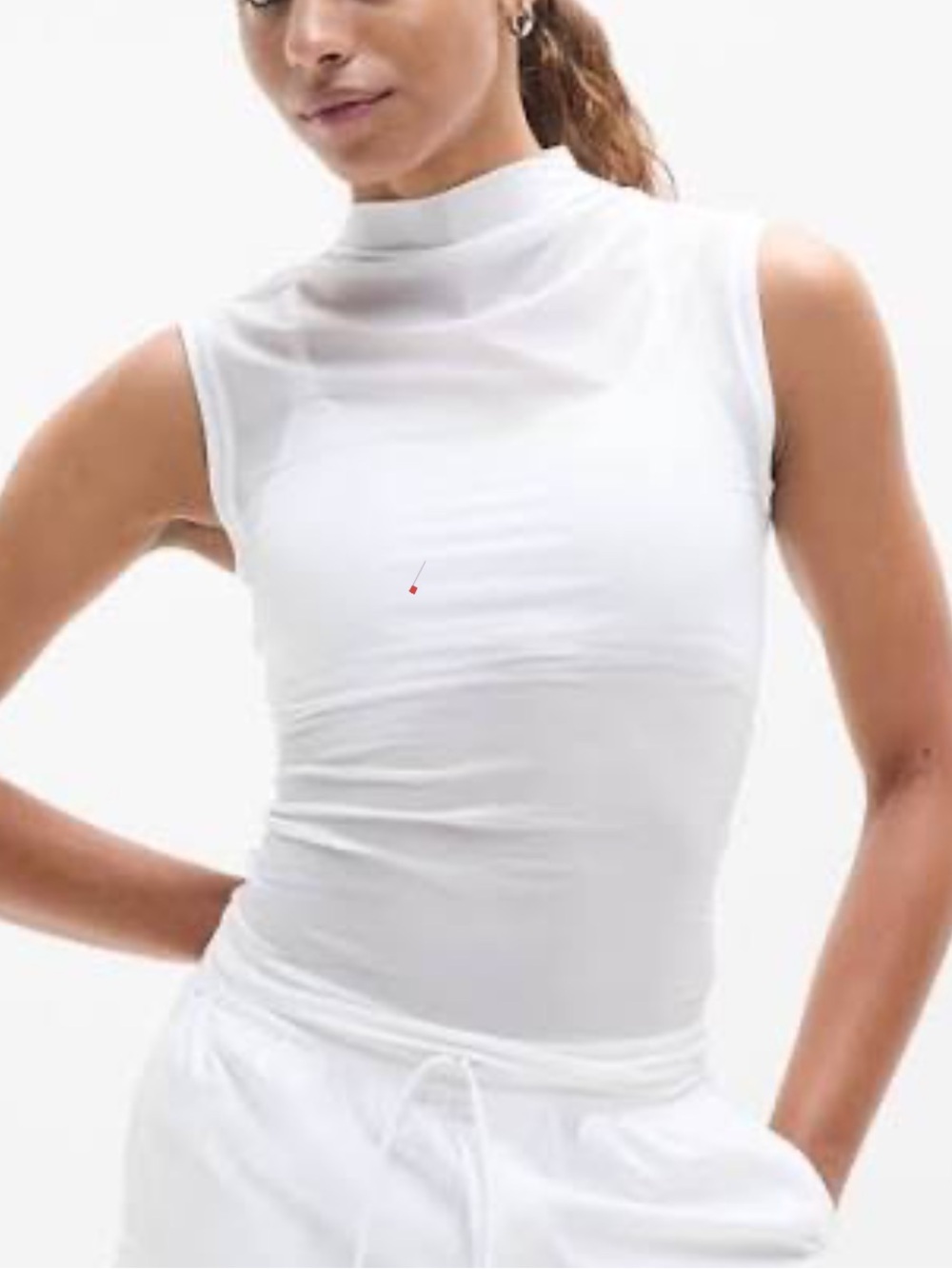 Athleta Apero Mesh Tank White